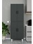 AE-2086 Bala Antrasit Gri Çok Amaçlı Mutfak Dolabı & Banyo Dolabı, Kiler, 4 Kapaklı, Raflı, Ayaklı 2