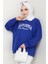California Baskılı Sweat 1426 - Saks Mavisi 1
