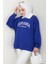 California Baskılı Sweat 1426 - Saks Mavisi 3