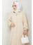 Eyzen Yarım Fermuarlı Elbise 1423 - Bej 2