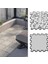 Dijital Baskılı Antrasit Beyaz Renk ile Modernize Edilmiş Balkon Halısı Yolluk Yapboz Puzzle Japon Halı 1