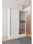 AE-3071 Patentli Ideal Aynalı Vestiyer Portmanto Ayakkabılık Raflı Askılıklı, Beyaz 1