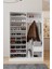 AE-3071 Patentli Ideal Aynalı Vestiyer Portmanto Ayakkabılık Raflı Askılıklı, Beyaz 2
