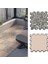 Dijital Baskılı Kahve ve Antrasit Renk ile Modernize Edilmiş Balkon Halısı Yolluk Yapboz Puzzle Japon Halı 1
