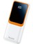 H31 20000 Mh Pd 20W ve USB 22.5W Fast Hızlı Şarj Dahili Type C ve Lightning Kablolu Dünya Standartlarına Uygun Polymer Batarya Birebir Amper LCD Göstergeli Powerbank (Beyaz) 2