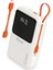 H007 20000 Mh Pd 45W ve USB 120W Fast Hızlı Şarj Dahili Type C ve Lightning Kablolu Dünya Standartlarına Uygun Polymer Batarya Birebir Amper LCD Göstergeli Powerbank 1