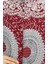 Viskon Kumaş Boydan Düğmeli Desenli Elbise 0047-04 Bordo 4