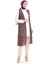 Dantelli Uzun Yelek 8742-04 Bordo 2