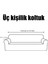 Hansaray 3 Kişilik Jakarlı Düz Desen Lastikli Koltuk Kılıfı Çekyat Koltuk Örtüsü Streç Esnek Kanepe Kılıfı 2