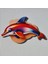 2 Adet 3D Görünümlü Yunus Magnet 6 x 9 cm 1