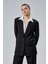 Siyah Gömlek Detaylı Regular Blazer Ceket 4