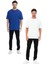 2'li Bisiklet Yaka Basic Renkli T-Shirt Mavi & Beyaz 1