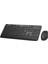 KM-2620 Siyah USB Sessiz Switch Ince Kablosuz Q Multimedia Klavye + Mouse Set 1