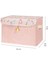 Bebek Pembe Maxi Saklama Kutusu, Bebek Odası Düzenleyici, Bebek Hurç, 35 x 24 x 23 cm , 19 Litre 2