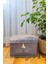 Keçe Kapaklı Mini Saklama Kutusu Gri, 35 x 24 x 24 cm , 20 Litre 1