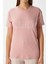 Kadın Beautiful Yumuşak Doku Pudra Bisiklet Yaka Kısa Kollu Alt Üst Pijama Takımı 4