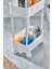 Easy 3 Katlı Çok Amaçlı Raf Banyo ve Mutfak Organizer Düzenleyici (Tekerlekli) 5