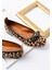Potin Leopar Fiyonklu ( 2 Cm) Oval Burunlu Günlük Kullanım Babet 5