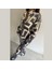 Geometrik Desenli Saten Tunik & Pantolon Takım 5
