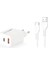 CTA-350 Ut 35W Pd/qc + Type-C To USB 3A Kablolu Şarj Seti 1