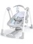 Convertme 2'si 1 Arada Kompakt Taşınabilir Bebek Salıncağı ve Bebek Koltuğu, Akülü Titreşimler, Otomatik Sallanma, Doğa Sesleri - 9 Kg'a Kadar 1