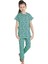 Elmkp Yeşil Kedicik Desen Kız Çocuk Pijama Takımı 3-10 Yaş 4105 1