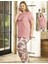 Kısa Kollu Battal Viskon Pijama Takımı 250138 1
