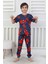 Isob Lacivert Örümcek Adam Desenli %100 Pamuk Kısa Kollu Erkek Çocuk Pijama Takımı 3-8 Yaş 41323-L 1