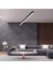 Lineer 100 cm Siyah Kasa Sarkıt Modern LED Avize, Salon, Mutfak, Lineer Avize 1