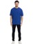 Bisiklet Yaka Basic Renkli T-Shirt Mavi 1