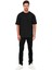 Bisiklet Yaka Basic Renkli T-Shirt Siyah 1