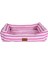 Luxury Peggy Daisy Makaron Çizgili Köpek Yatağı 80X60X20C (Pembe) [l] 1 Adet 1