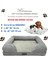 Luxury Bolster Üst Kalite Köpek Yatağı 57X 71 cm (Medium), 6,5cm Süngerli,sıvı Geçirmez Alez Kılıflı 1 Adet 2