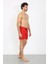 Erkek Fermuar Cepli Deniz Şortu Kırmızı 27485 3