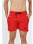 Erkek Fermuar Cepli Deniz Şortu Kırmızı 27485 5