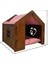 Luxury Dorlion %100 Doğal Ahşap Kedi Evi 1 Adet 5