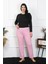 Kadın Büyük Beden Pembe Tek Alt Pijama 27505 1