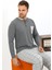 Erkek Uzun Kol Penye Antrasit Pijama Takımı 6861 5