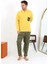 Erkek Uzun Kol Penye Sarı Pijama Takımı 6861 2