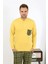 Erkek Uzun Kol Penye Sarı Pijama Takımı 6861 5