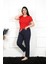 Modaserdem Kadın Pamuklu Büyük Beden Alt Pijama 27472 4