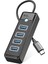 Type-C To 4 Portlu Usb3.0 5gbps USB Bağlantı Noktası Çoklayıcı Hub, 15CM, Siyah, PW4U-C3-015-BK 2