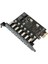 Plus PX-4899 7 Port USB Hub, Pcı Expres Usb3.0 Kart 7 Port Çoklayıcı, Pcı Ex Usb3.0 Çoklayıcı Kart (Win7/8/10/11, Linux, Macos) 1