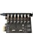 Plus PX-4899 7 Port USB Hub, Pcı Expres Usb3.0 Kart 7 Port Çoklayıcı, Pcı Ex Usb3.0 Çoklayıcı Kart (Win7/8/10/11, Linux, Macos) 3