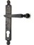 Antika Tarz Dekoratif Pirinç Misket Oda Kapı Kolu - 245X34 Mm, Oksit 1