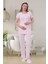 Mecit 1541 Pembe Uzun Sabahlıklı Lohusa Pijama Takımı 3
