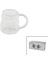 2pcs Üzüm - Kabarcıklı Kulplu Cam Bardak Termisil - Isıya Dayanıklı BOROSILIKAT350 ml 1