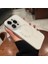 Apple iPhone 15 Pro Max Uyumlu Kılıf Zebana Matte Glass Kılıf (Kablosuz Şarj Destekli) Beyaz 1