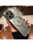 Apple iPhone 16 Pro Max Uyumlu Kılıf Zebana Matte Glass Kılıf (Kablosuz Şarj Destekli) Gri 1