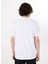 Bisiklet Yaka Baskılı Beyaz Erkek T-Shirt M5SM-TST1300 5